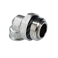 Отвод коллекторный "Valtec" (3/4" х 1/2", нар/вн) (VTc.631.N.0504 с вращ. штуцером)