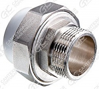 Американка нар./рез. "Valtec" - белая (40х1") (VTp.761.0.04006)