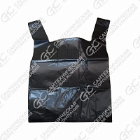 Пакет - майка (23х43) (черный 90шт)